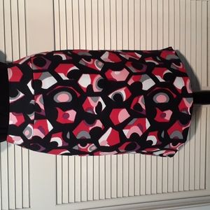 Cato Geometric Print Midi Skirt. Size 12